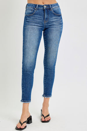 Risen Jeans Tummy Control Mid Rise Skinny Jeans