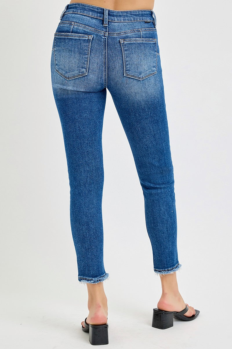 Risen Jeans Tummy Control Mid Rise Skinny Jeans