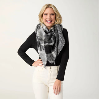 Soren Triangle Scarf - Grey
