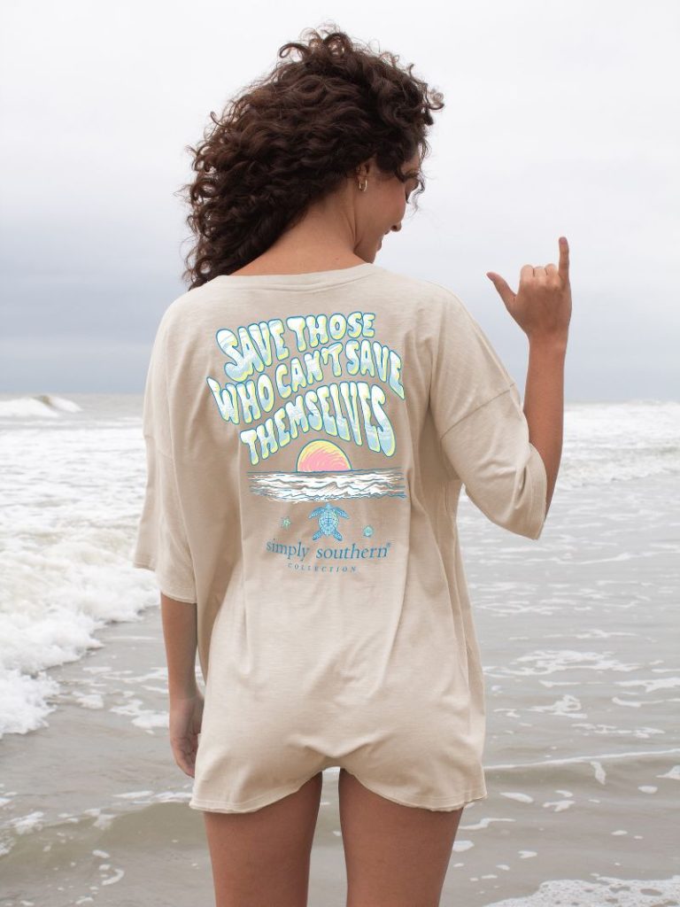 Simply Southern Turtle Tracker Sunset Tee