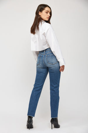 Mica Denim Super High Rise Straight Leg