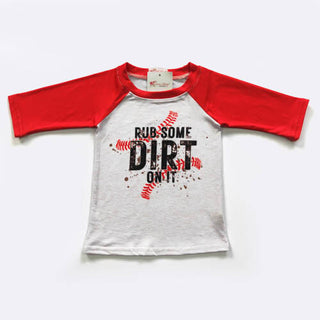 Boys Rub Dirt Raglan Tee