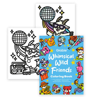 32 Sheets Wild Friends Coloring Book