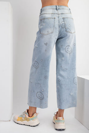 Quirky Printed Jeans