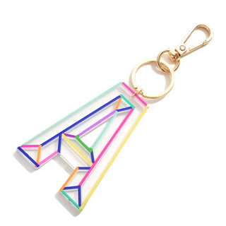 Bright Multi-Colored Bag Charm/ Key Chain