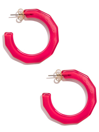 Large Textured Hoop Earring