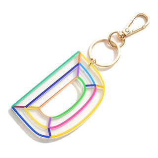 Bright Multi-Colored Bag Charm/ Key Chain