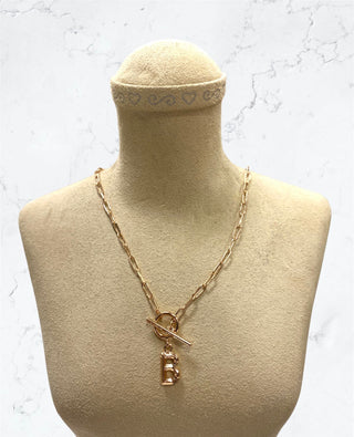 GS Initial Toggle Necklace