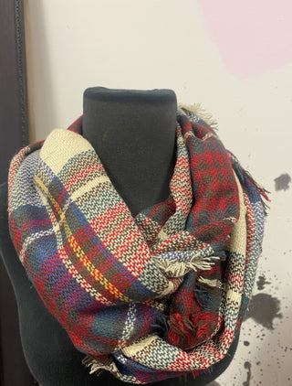 Patti Plaid Infinity Scarf