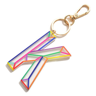 Bright Multi-Colored Bag Charm/ Key Chain