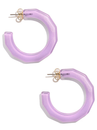 Large Textured Hoop Earring