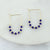 Gold & Blue Gameday Crystal Bead Earrings