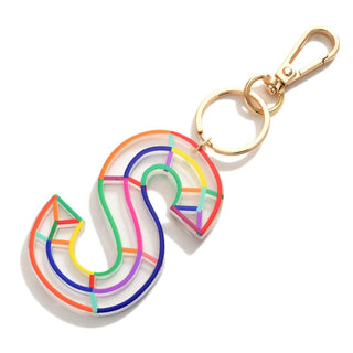 Bright Multi-Colored Bag Charm/ Key Chain