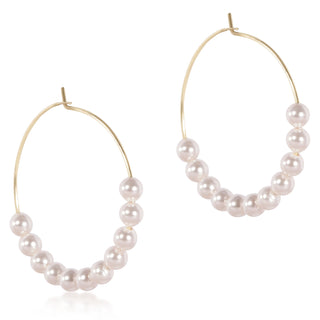 Enewton Beaded Bliss Pearl Hoop Earrings