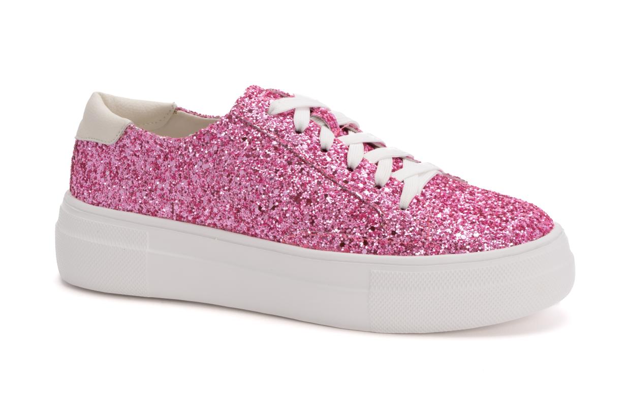 Corkys Glaring Sneaker Pink Chunky Glitter – The Sparkly Pig