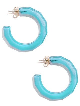 Large Textured Hoop Earring