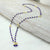 Gold & Blue Gameday Crystal Bead Necklace/Bracelet