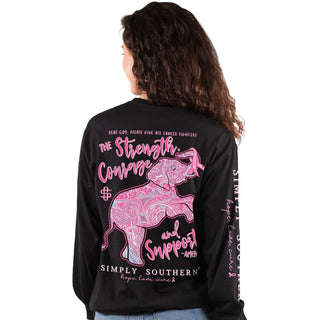 Simply Southern Long Sleeve Pink Ribbon