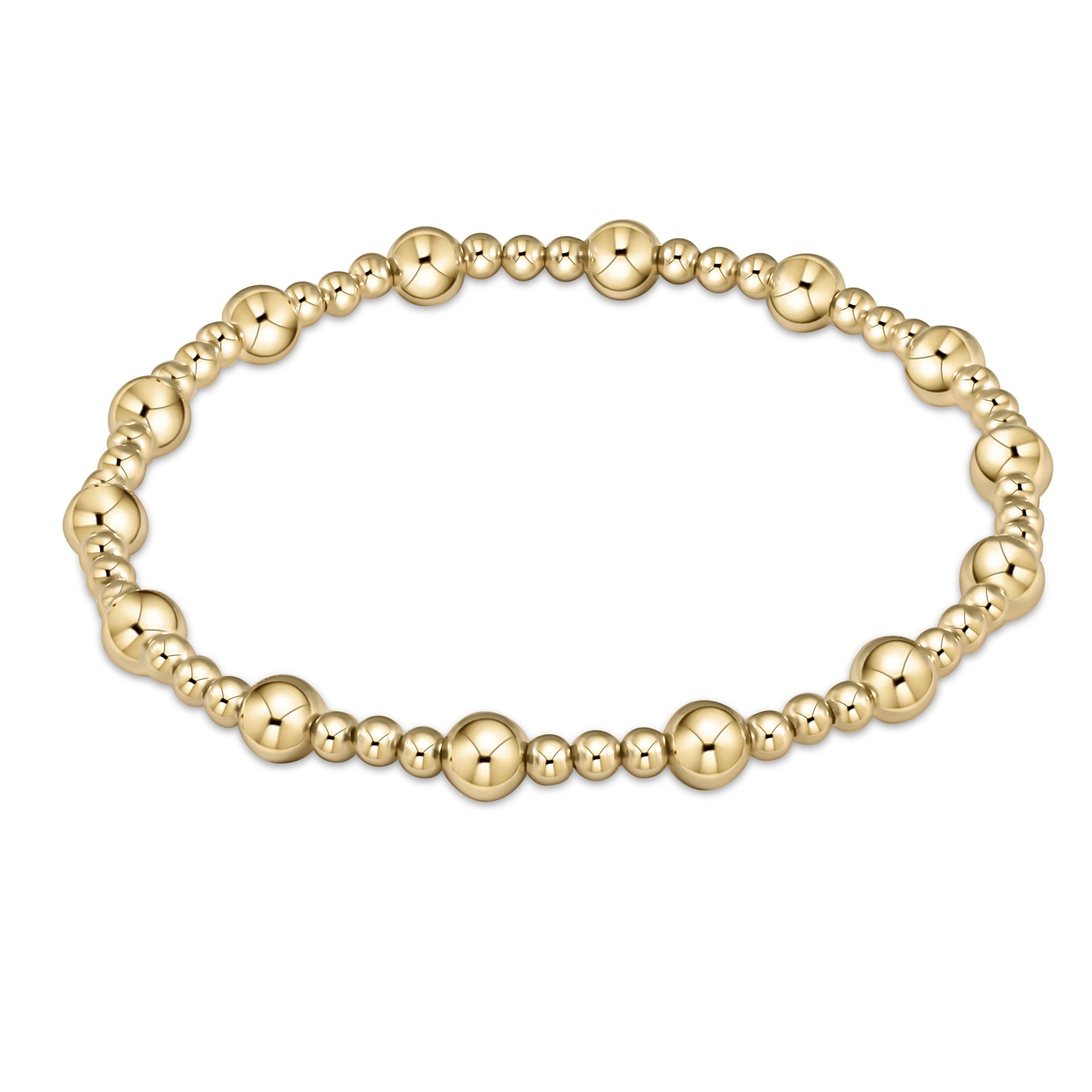 Enewton Sincerity Pattern 5mm Gold Bead Bracelet