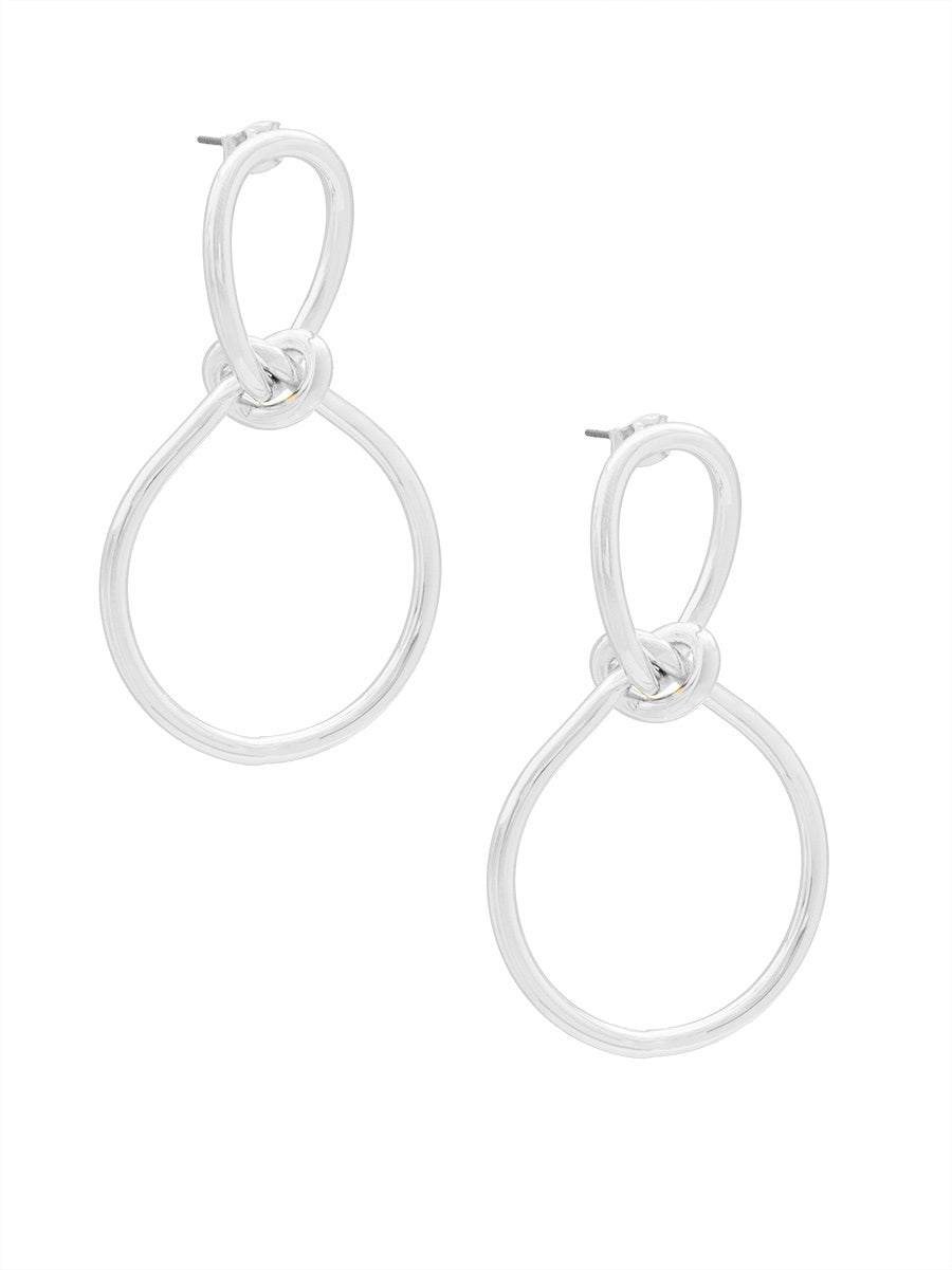 Infinity Knotted Drop Earring