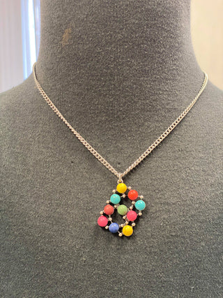 Initial Semi-Stone Necklace