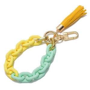 Chunky Matte Rubber Coated Key Chain