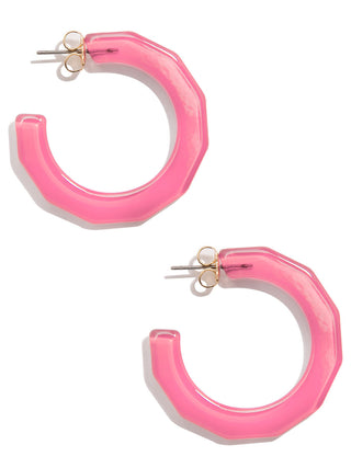 Large Textured Hoop Earring