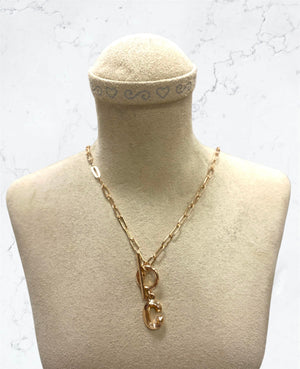 GS Initial Toggle Necklace