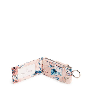 RFID Deluxe Zip ID Case | Peach Blossom Bouquet