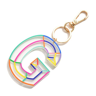 Bright Multi-Colored Bag Charm/ Key Chain