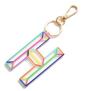 Bright Multi-Colored Bag Charm/ Key Chain