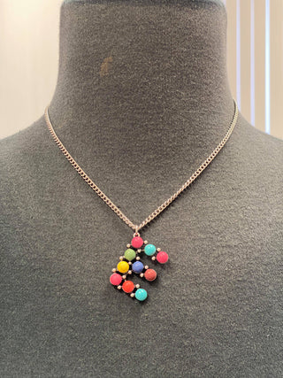 Initial Semi-Stone Necklace