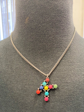 Initial Semi-Stone Necklace