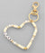 Love Bead Heart Key Chain