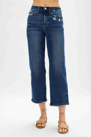 Judy Blue High Waist Medium Wide Leg Jeans