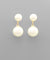 2 Pearl Ball Drop Earrings