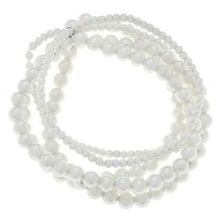 Theresa Pearl Multi Strand Stretch Bracelet