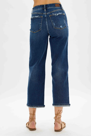 Judy Blue High Waist Medium Wide Leg Jeans