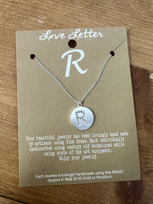 Love Letter Initial Necklace