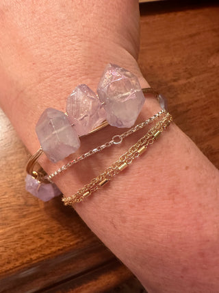 Bourbon & Boweties Lilac Rocks Bangle