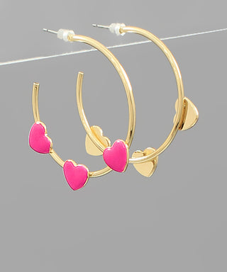 35MM Color 3 Heart Hoops