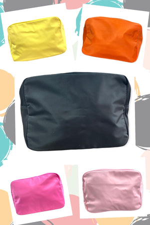Nylon Customizable Cosmetic Bags Varsity