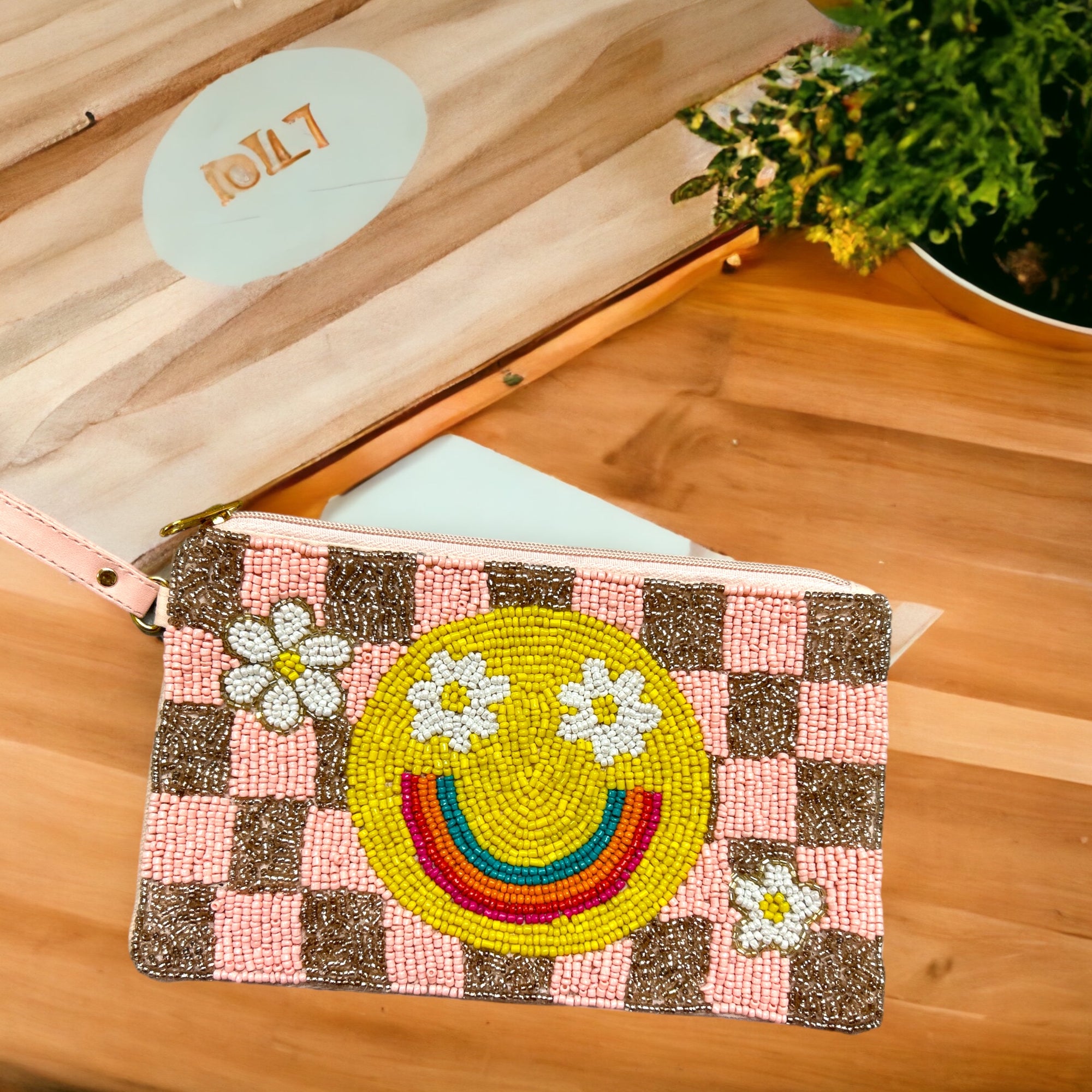 Rainbow Smile Flower Bag