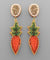 Beaded Carrot Earring
