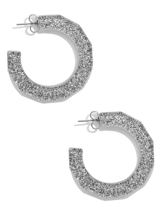 Large Textured Hoop Earring