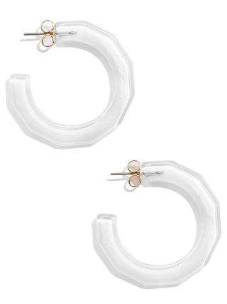 Large Textured Hoop Earring