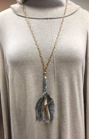 Tassel Initial Necklace